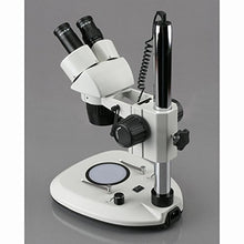 Load image into Gallery viewer, 10X-30X Super Widefield Pillar Stand Stereo Microscope with Top &amp; Bottom LED Lights
