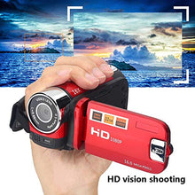 Load image into Gallery viewer, Estink Digital Camcorder, Full HD 270 Rotation 1080P 16X High Definition Digital Camcorder Video DV Camera(US Plug Red)
