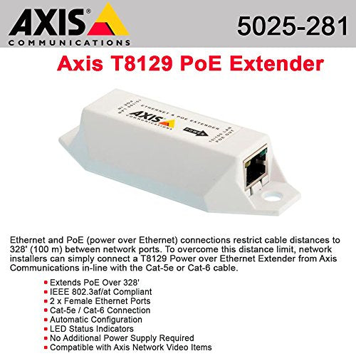 Axis Communications 5025-281 Axis T8129 PoE Extender