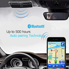 Load image into Gallery viewer, Bluetooth Car Speakerphone,MASO Bluetooth 4.0 Wireless Audio Music Receiver Sun Visor Portable Hands Free Bluetooth Car Kit for iPhone, iPad, Samsung Galaxy,HTC,LG, Android
