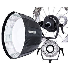 Load image into Gallery viewer, Fovitec StudioPRO SPK30-001 Rods Parabolic Softbox 35&quot; 16 for Bowens Monolights with Mounting Arm, Black
