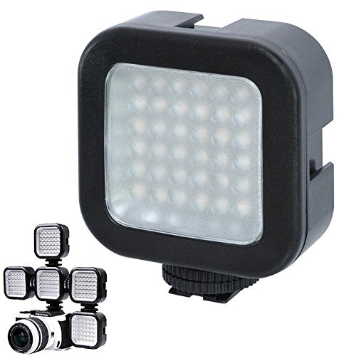 Pixi-Gear Ultra Bright Mini Portable 36 LED Video Light with expansion bays for Camera Camcorder Video production using Nikon D5100 Digital SLR Camera