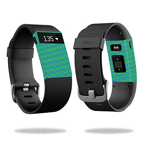 MightySkins Skin Compatible with Fitbit Charge HR Cover Skins Sticker Watch Sharp Chevron