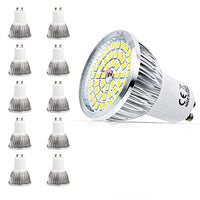 Mengjay 10 Pcs 110V 6W GU10 LED 2835 SMD 48 LED Spot Lighting Bulb illuminates Warm White