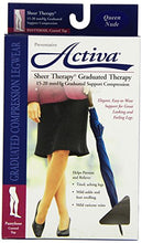 Load image into Gallery viewer, Activa Sheer Therapy 15-20 mmHg Panty Hose with Control Top Stockings, Nude, Queen Size
