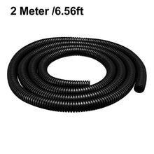 Load image into Gallery viewer, uxcell 2 M 12 x 15.8 mm PP Flexible Corrugated Conduit Tube for Garden,Office Black
