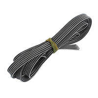 Aexit 8mm PET Tube Fittings Cable Wire Wrap Expandable Braided Sleeving Black Clear Microbore Tubing Connectors 1M Length