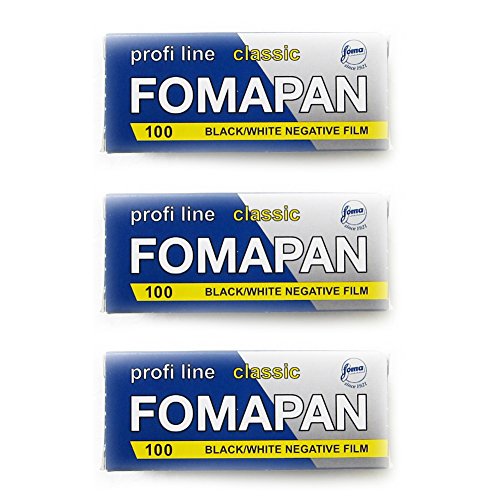 FOMA 420112 Fomapan 100 ISO 120 Size (Black) (3 Packs)