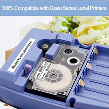 Load image into Gallery viewer, Aonomi Compatible Casio XR-9WE2S XR9WE2S Label Tape Replace for Casio 9mm 3/8&quot; Black on White Label Tape for Casio KL-120, KL-60, KL-100, KL750B, KL750, KL7200 Label Maker, 3-Pack
