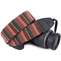Wolven Pattern Canvas Camera Neck Shoulder Strap Belt Compatible with All DSLR/SLR/Men/Women etc, National Style 03
