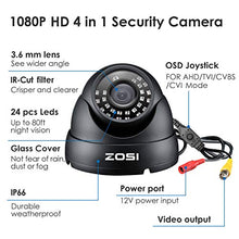 Load image into Gallery viewer, ZOSI 2.0 Megapixel 1080P 1920TVL 4-in-1 TVI/CVI/AHD/960H CCTV Camera,80ft Night Vision, Indoor Outdoor,Aluminum Metal Housing for 960H,720P,1080P,5MP Lite,5MP,4K Home Surveillance DVR Security System
