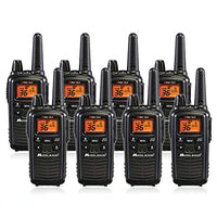 Midland LXT600VP3 36 Channel FRS Two-Way Radio - Up to 30 Mile Range Walkie Talkie - Black (LXT600VP3 (8 Pack))