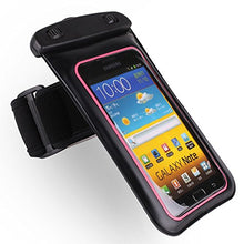 Load image into Gallery viewer, Waterproof Sport Armband Pink, Black Come with Jack and Lanyad for BLU Life One X2 Mini, Dash L3, Advance 4.0 L3, Vivo XL2, 5 Mini, Grand Max, Energy, M, X, Studio J5, Neo X2
