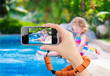 Load image into Gallery viewer, RetiCAM Floating Wrist Strap for Waterproof GoPro and Cameras - Premium Float for Underwater Devices - WS20 MiniTubes, Orange
