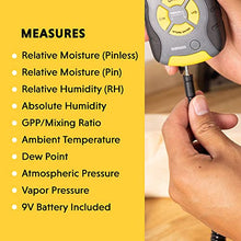 Load image into Gallery viewer, General Tools RHMG650 9-In-1 Thermo-Hygrometer with Pin/Pinless Moisture Meter
