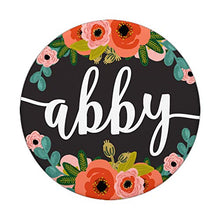 Load image into Gallery viewer, First Name Abby &amp; Coral Pink &amp; Teal Flowers PACH201
