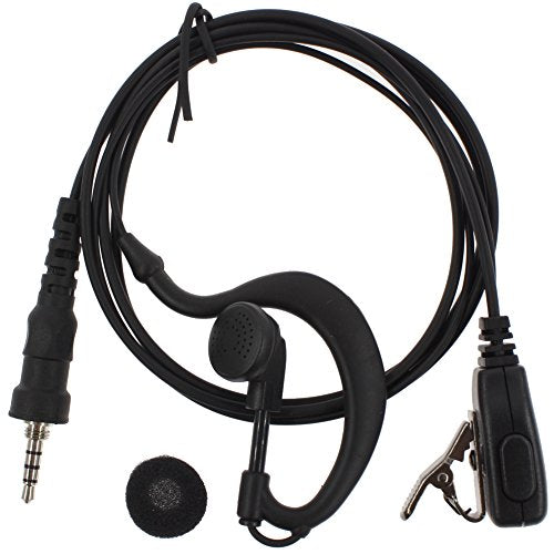 Tenqã‚â® G Shape Police Earpiece Headset With Microphone For Yaesu Vertex Radio Vx 6 R 7 R 6 E 7 E 120 1