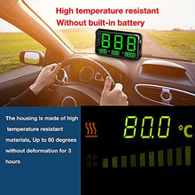Load image into Gallery viewer, KingNeed Original Universal GPS Head Up Display Speedometer Odometer Car Digital Speed Display MPH Over Speeding Alarm Car Clock for All Vehicles C60/C60S/C80/C90 (C80-1)
