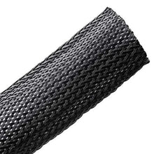 Load image into Gallery viewer, HellermannTyton 170-03030 Polyamide (PA66) Monofilament Expandable Braided Sleeving, 1.25&quot; Dia, Black, 50.0 ft/Standard Reel
