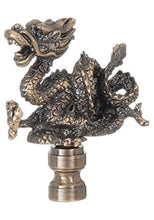 Load image into Gallery viewer, B&amp;P Lamp Dragon Style Lamp Finial, 2 5/8 Inch Ht, 1/4-27 Tap
