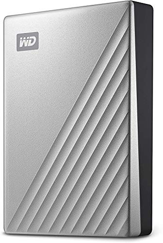 WD 1TB My Passport Ultra Silver Portable External Hard Drive HDD, USB-C and USB 3.1 Compatible - WDBC3C0010BSL-WESN