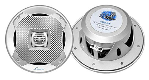 Lanzar 5.25â? Marine 2 Way Speakers   Water Resistant Audio Stereo Sound System With 400 Watt Power