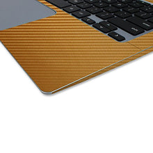 Load image into Gallery viewer, Skinomi Gold Carbon Fiber Full Body Skin Compatible with Toshiba Chromebook 2 13.3 inch (2nd Gen, 2015)(Full Coverage) TechSkin Anti-Bubble Film
