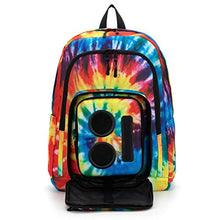 Load image into Gallery viewer, Bluetooth Speaker Backpack with 20-Watt Speakers &amp; Subwoofer for Parties/Festivals/Beach/School. Rechargeable, Works with iPhone &amp; Android (Tie Dye, 2022 Edition)
