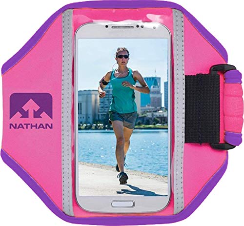 Nathan Running ArmBand Super 5K Universal Fitting. Perfect for Running, Biking, Hiking and more. iPhone, Samsung, Note, Galaxy. Arm Band Phone Carrier.