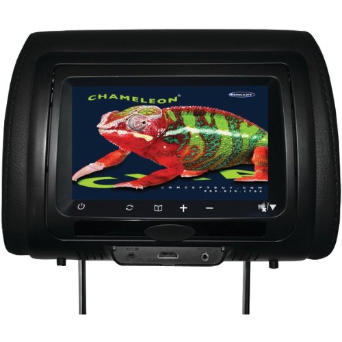 Concept 7 Chameleon Headrest Monitor With Hd Input, Touch Buttons, High Audio Output & Ir Transmitter (Without Built-In Dvd Player) 