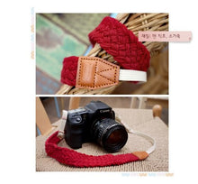 Load image into Gallery viewer, Ciesta CSS-F25-018 Fabric Camera Strap (Vintage Red) for Toy Camera DSLR Mirrorless Camera
