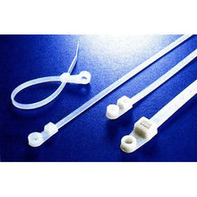 Load image into Gallery viewer, 0.19&quot; Mounting Nylon Cable Ties in Natural [Set of 100]
