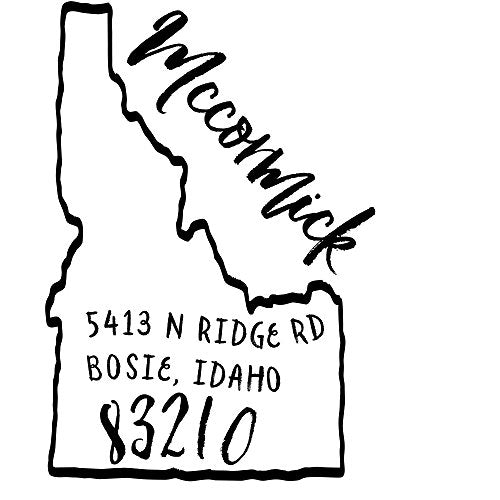 Idaho Return Address Stamp - State of Idaho Self Inking Stamp