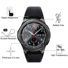 Load image into Gallery viewer, (4-Pack) Gear S3 Tempered Glass Screen Protector, Akwox [0.3mm 2.5D High Definition 9H] Premium Clear Screen Protective Film for Samsung Gear S3 Frontier / Classic Smart Watch 1.3 Inch
