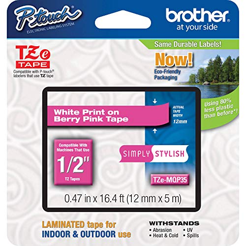 Brother Genuine P-touch TZE-MQP35 Tape, 1/2