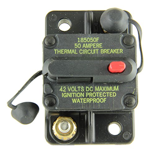 Bussmann CB185-50 CB185 Series Automotive Circuit Breaker (Plug In Mounting, 50 Amps, Blade Terminal Connection)