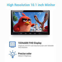 Load image into Gallery viewer, ESoku 10.1&quot; Inch Small CCTV Monitor - HD 1024x600 Portable Display LCD Color Monitors Screen with HDMI AV VGA Port Remote Control Built-in Speaker for DVR PC CCTV Security Camera
