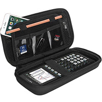 ProCase Hard EVA Case for Texas Instruments Ti-84 Plus CE, Durable Travel Storage Carrying Box Protective Bag for Ti-84 Ti-83 Ti-85 Ti-89 Ti-82 Plus/C CE Graphing Calculator and More -Black