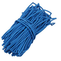 Aexit Heat Shrinkable Electrical equipment Tube 0.8mm Inner Dia Blue Wire Wrap Cable Sleeve 20 Meters Long