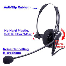Load image into Gallery viewer, Telephone Headset Headphone Compatible with Cisco 8811 8841 8851 8861 8865 8941 8945 8961 Phone - Call Center Noise Cancel Mic Compatible with Plantronics QD
