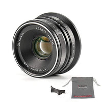 7artisans 25mm F1.8 APS-C Manual Fixed Lens for Fuji Cameras X-A1 X-A10 X-A2,X-A3 X-at X-M1 XM2 X-T1 X-T10 X-T2 X-T20 X-Pro1 X-Pro2 X-E1 X-E2 X-E2s (Black)