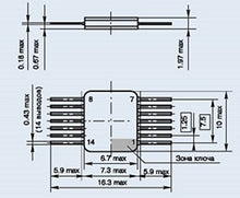 Load image into Gallery viewer, S.U.R. &amp; R Tools 1508PL1 Analogue NJ88C30 IC/Microchip USSR 1 pcs
