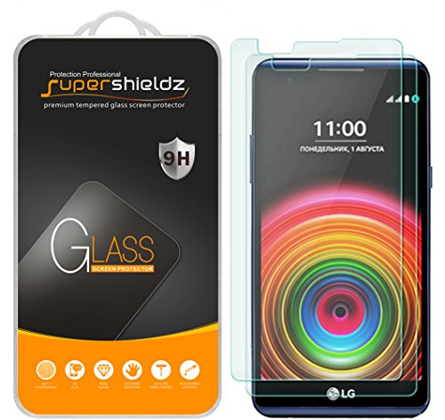 (2 Pack) Supershieldz for LG X Power Tempered Glass Screen Protector Anti Scratch, Bubble Free