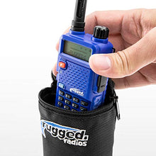 Load image into Gallery viewer, Rugged Radios RBAG-XL Ballistic Nylon Handheld Radio Mount Bag
