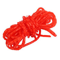 Aexit 10mm Dia. Electrical equipment Flexible Spiral Tube Cable Wire Wrap Computer Manage Cord Red 10 Meter Length