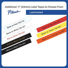 Load image into Gallery viewer, Brother Genuine P-touch TZE-355 Tape, 1&quot; (0.94&quot;) Wide Standard Laminated Tape, White on Black, Laminated for Indoor or Outdoor Use, Water-Resistant, 0.94&quot; x 26.2&#39; (24mm x 8M), Single-Pack, TZE355
