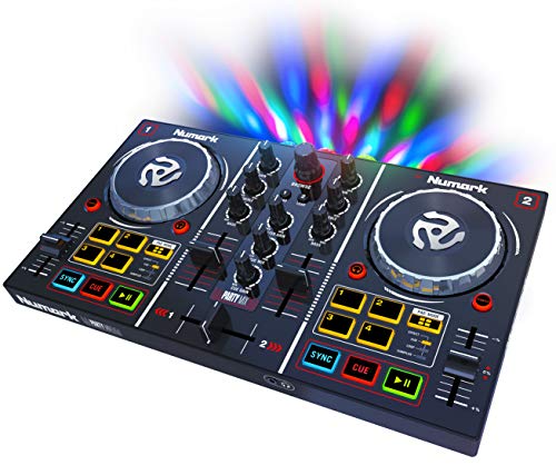 Numark Party Mix | Beginners Dj Controller For Serato Dj Lite With 2 Channels, Built In Audio Interf