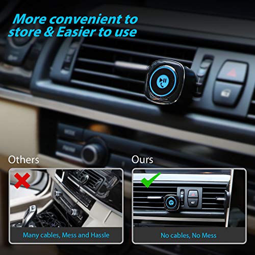 Esky Bluetooth Receiver for Car, 3.5mm Aux Bluetooth Car Adapter, Bluetooth  5.0 Wireless Car Audio Stereo Kits with Hands-Free Call, Dual 2.4A USB