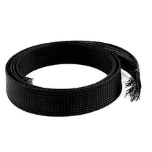 Load image into Gallery viewer, Aexit 1.5M Long Wiring &amp; Connecting 30mm Wide Nylon Braided Elastic Expandable Sleeving Heat-Shrink Tubing Cable Harness
