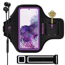 Load image into Gallery viewer, Galaxy S8+/S9+/S10+/S20+ Armband,RUNBACH Sweatproof Running Exercise Gym Bag with Key Holder and Card Slot for Samsung Galaxy Phones(Purple)
